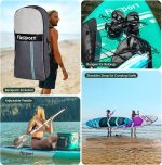 Premium Stand Up Paddle Board, Yoga Board with Durable SUP Accessories & Carry Bag | Wide Stance, Surf Control, Non-Slip Deck, Leash, Paddle and Pump for Youth & Adult - Image 16